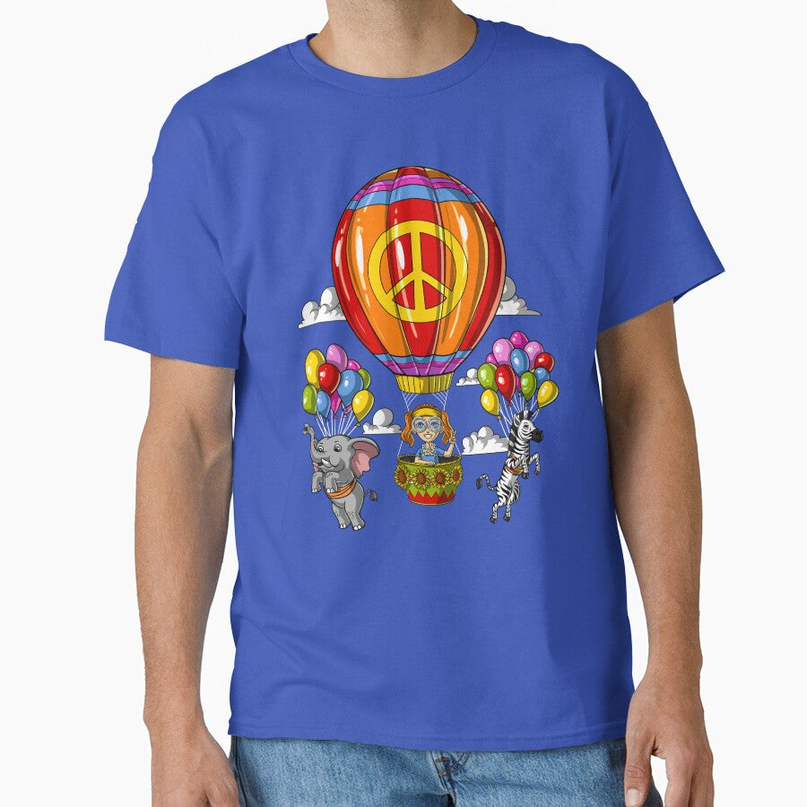 Hippie Hot Air Balloon by underheaven T-Shirts, Hoodie, Sweatshirt | BlankRebels.com (Image 1)