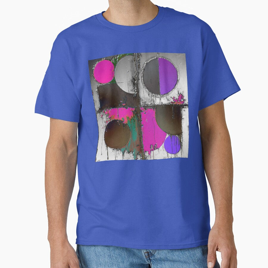 fourfold orbit dark electrize 2 colorful geometric abstract design by SmashingDeals T-Shirts, Hoodie, Sweatshirt (Image 1)