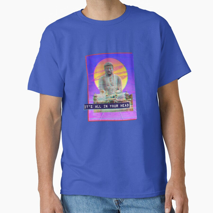 Vaporwave Aesthetic Glitch Buddha by mortargirl T-Shirts, Hoodie, Sweatshirt | BlankRebels.com (Image 1)