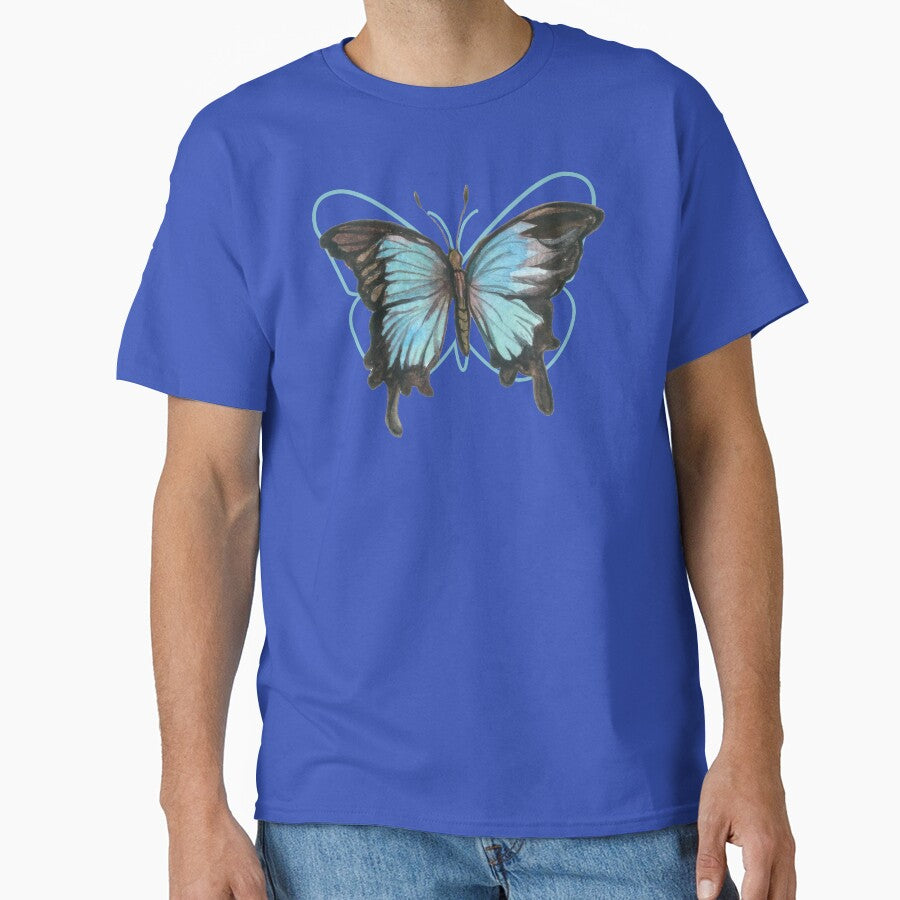 butterfly blue y2k by coolcreativeco T-Shirts, Hoodie, Sweatshirt | BlankRebels.com (Image 1)