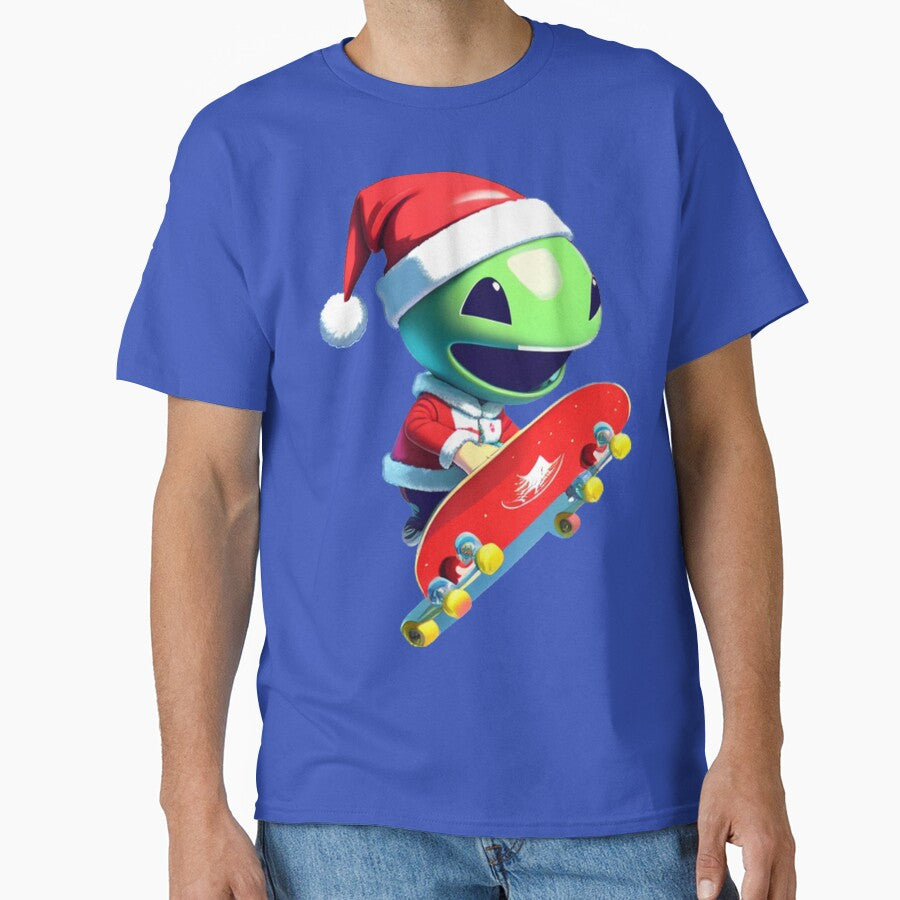 Alien Skate Life: Happy Christmas by 5C-Artwork T-Shirts, Hoodie, Sweatshirt | BlankRebels.com (Image 1)