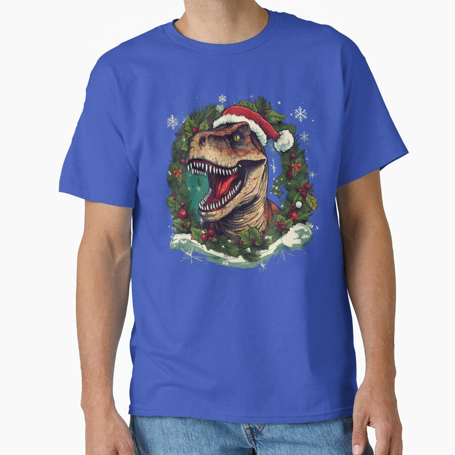 T-Rex Christmas by vladocar T-Shirts, Hoodie, Sweatshirt | BlankRebels.com (Image 1)