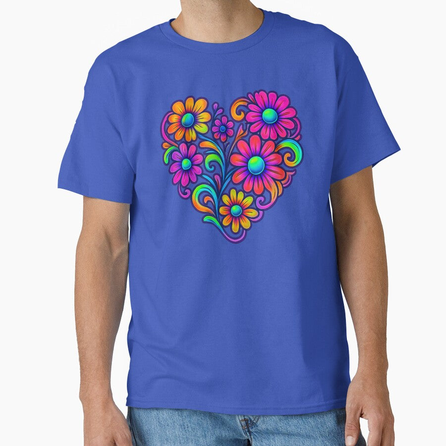 Colorful Heart - Boho Flowers by Gradasdaughter