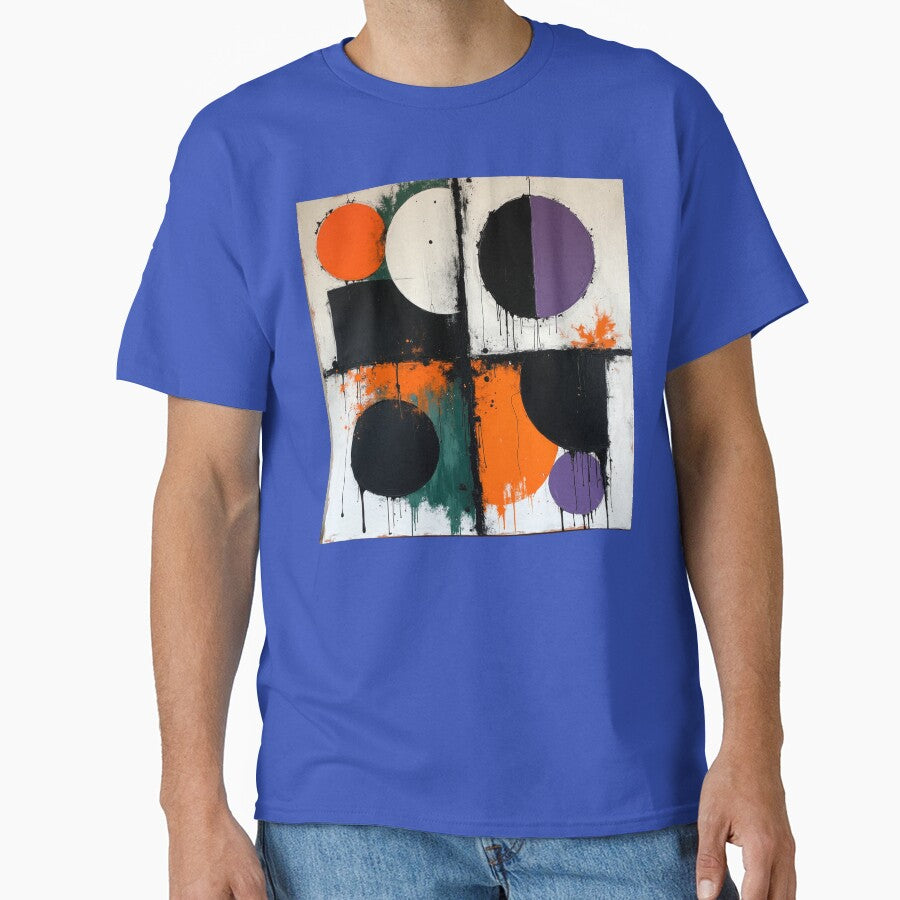 fourfold orbit colorful circular drip style geometric abstract design by SmashingDeals T-Shirts, Hoodie, Sweatshirt (Image 1)