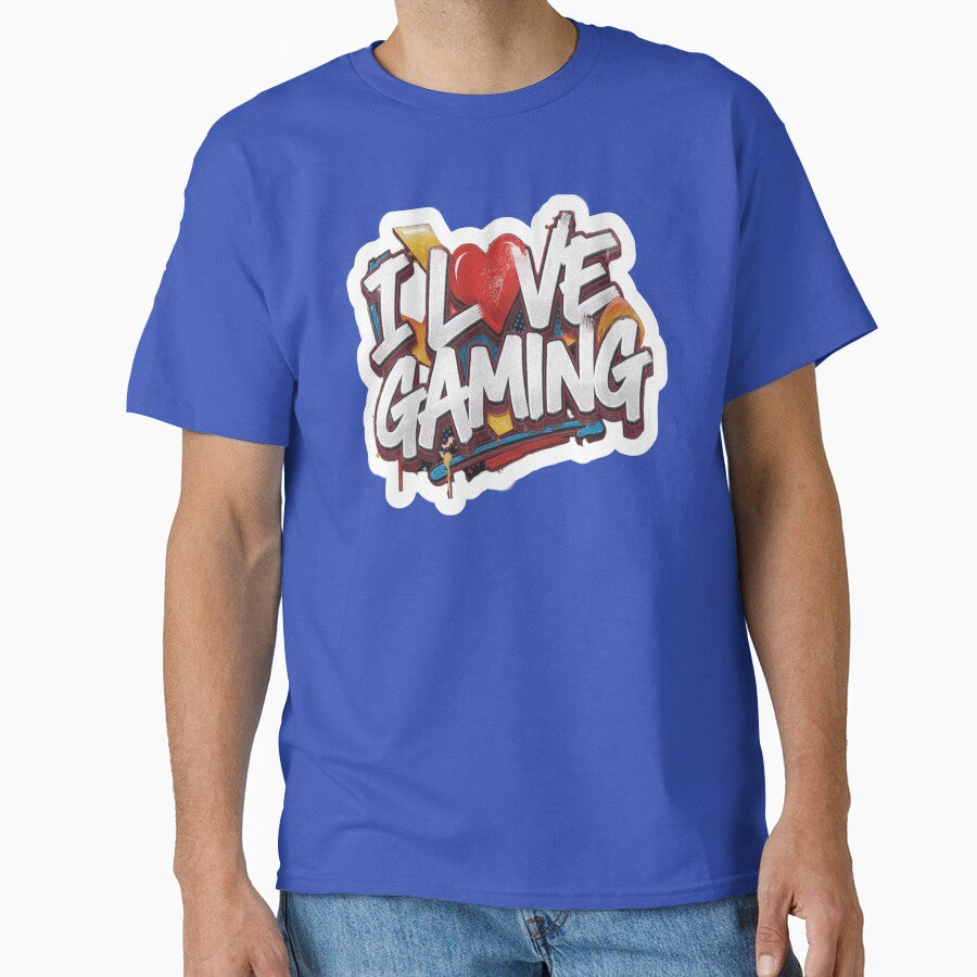 I Love Gaming #102 - Graffiti Art, Cool Gamer Street Style Design by A2JRetro T-Shirts, Hoodie, Sweatshirt (Image 1)