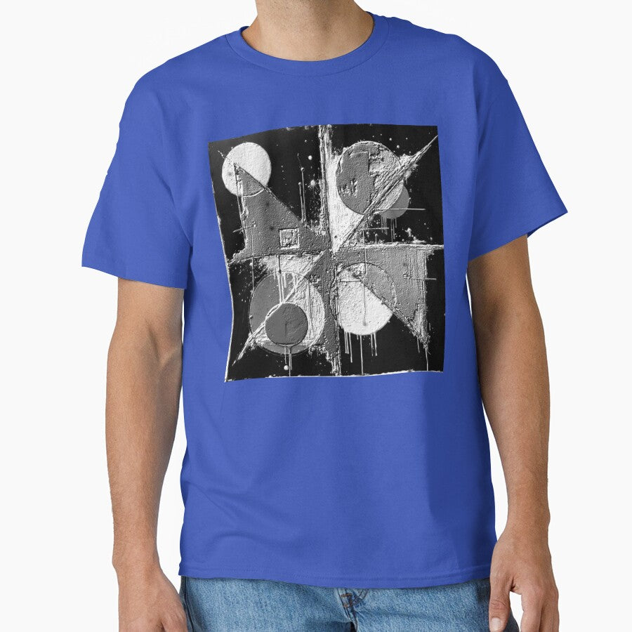 orbital tension black and white space age geometric abstract by SmashingDeals T-Shirts, Hoodie, Sweatshirt (Image 1)