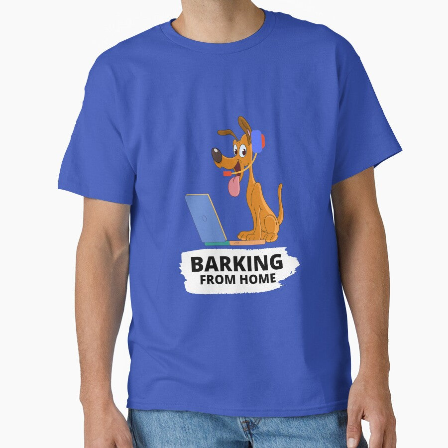Barking From Home by Teez Designer T-Shirts, Hoodie, Sweatshirt | BlankRebels.com (Image 1)