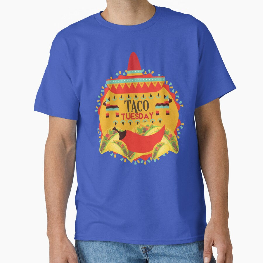 Taco Tuesday - Festive Mexican Hispanic Latin American Cuisine Graphic by sableandshadow T-Shirts, Hoodie,... (Image 1)