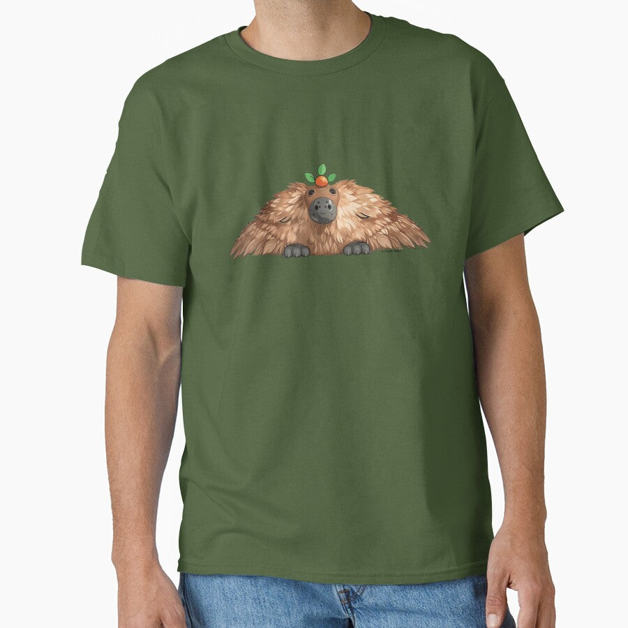 Cute Psychedelic Capybara Puppy by PolianaASDart T-Shirts, Hoodie, Sweatshirt | BlankRebels.com (Image 1)