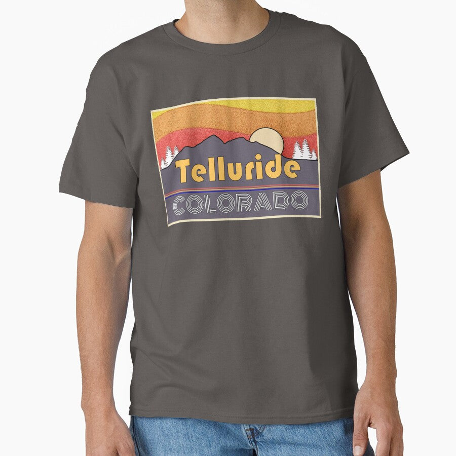 Telluride Colorado, Vacation, Ski, Snow Board, Hiking, Sunset, Mountains by BubbaCommerce T-Shirts, Hoodie,... (Image 1)