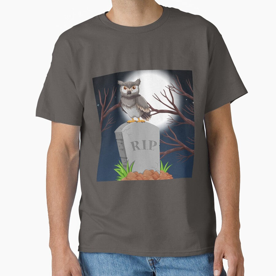 Owl Welcoming Halloween Classical by Sam-DesignMart T-Shirts, Hoodie, Sweatshirt | BlankRebels.com (Image 1)