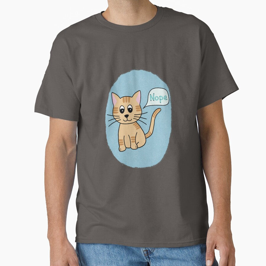 Nope cat by SketchZeit T-Shirts, Hoodie, Sweatshirt | BlankRebels.com (Image 1)