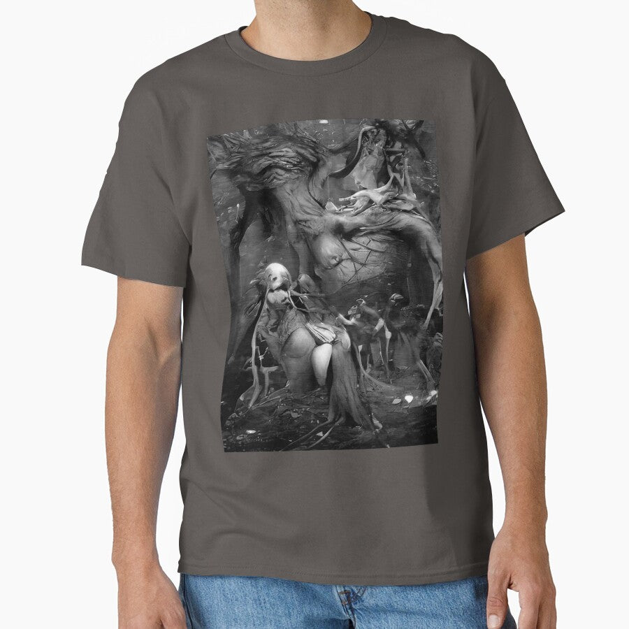 World Tree Dark Surrealism Dark Abstract Art by CattlettArt T-Shirts, Hoodie, Sweatshirt | BlankRebels.com (Image 1)