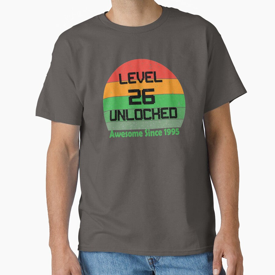 Level 26 Unlocked Awesome Since 1995 by Cineraim Shop T-Shirts, Hoodie, Sweatshirt | BlankRebels.com (Image 1)