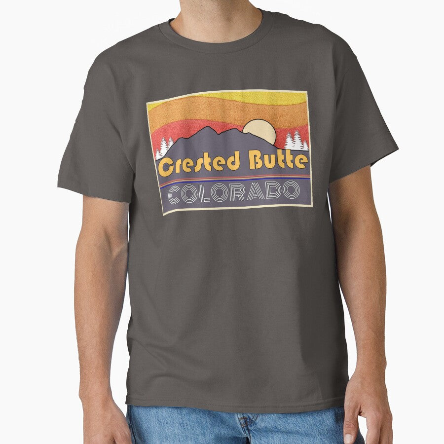 Crested Butte Colorado, Vacation, Ski, Snow Board, Hiking, Sunset, Mountains by BubbaCommerce T-Shirts, Hoodie,... (Image 1)
