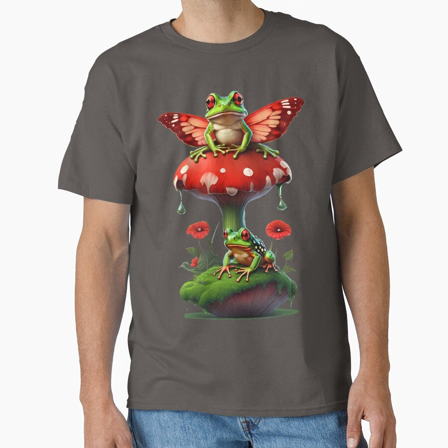 Frogs Can Fly - Cottagecore aesthetic by Funny Vintage Stickers And T-Shirts Hoodie, Sweatshirt | BlankRebels.com (Image 1)
