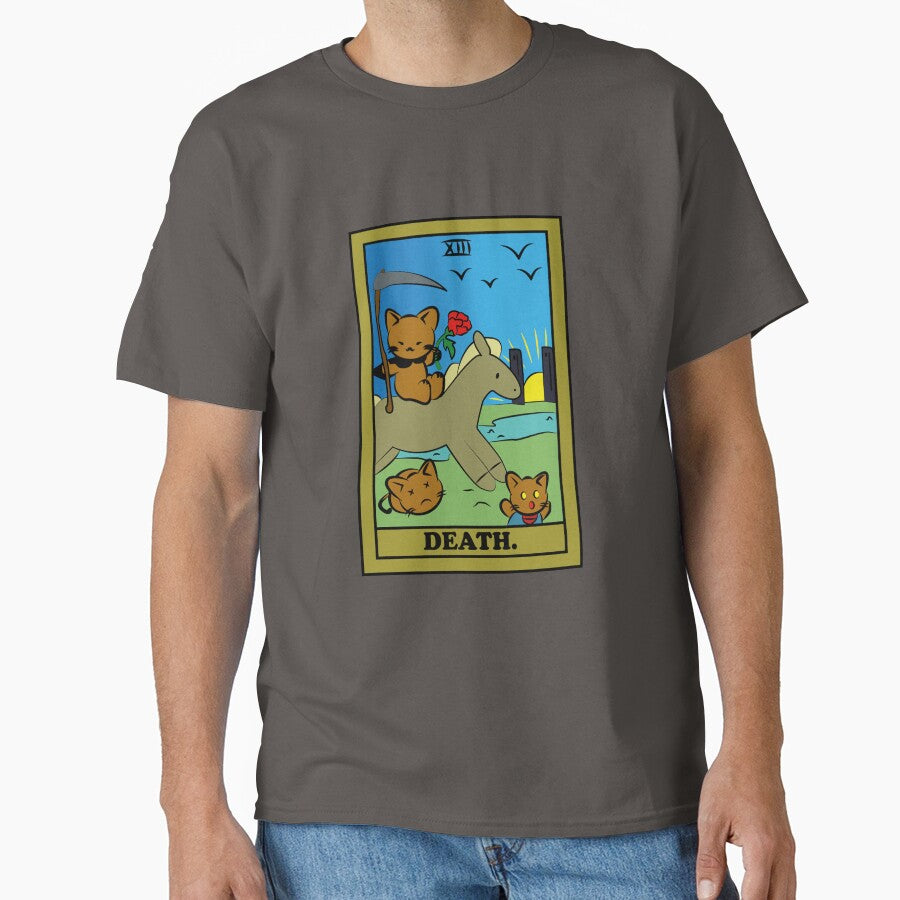 TAROT CARDS | DEATH. | CAT by FalconLifeStore T-Shirts, Hoodie, Sweatshirt | BlankRebels.com (Image 1)