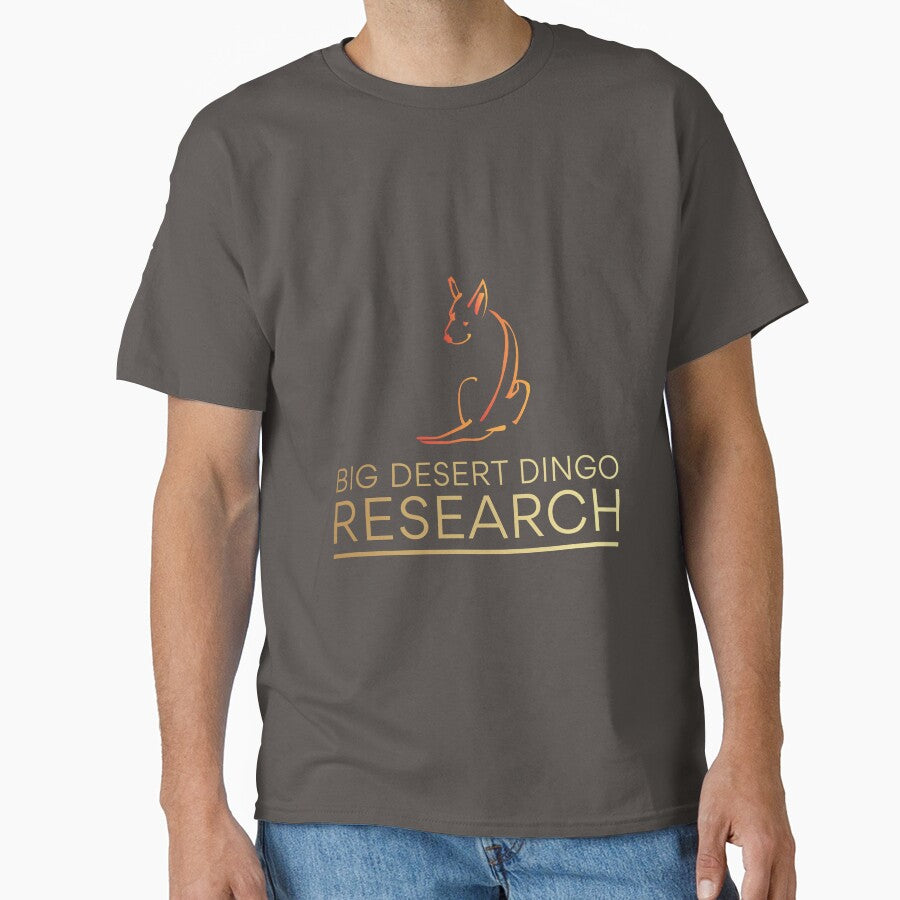 Big Desert Dingo Research - Underlined Orange & Gold by BigDesertDingo T-Shirts, Hoodie, Sweatshirt (Image 1)
