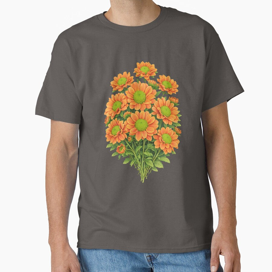 Orange Chrysanthemum by NatureFloralArts T-Shirts, Hoodie, Sweatshirt | BlankRebels.com (Image 1)