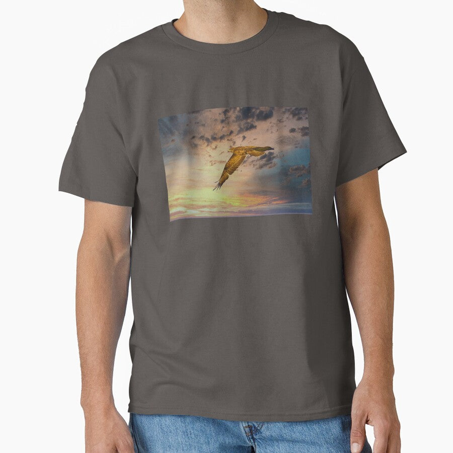 Bird of Prey into the sunset by JerryTye T-Shirts, Hoodie, Sweatshirt | BlankRebels.com (Image 1)
