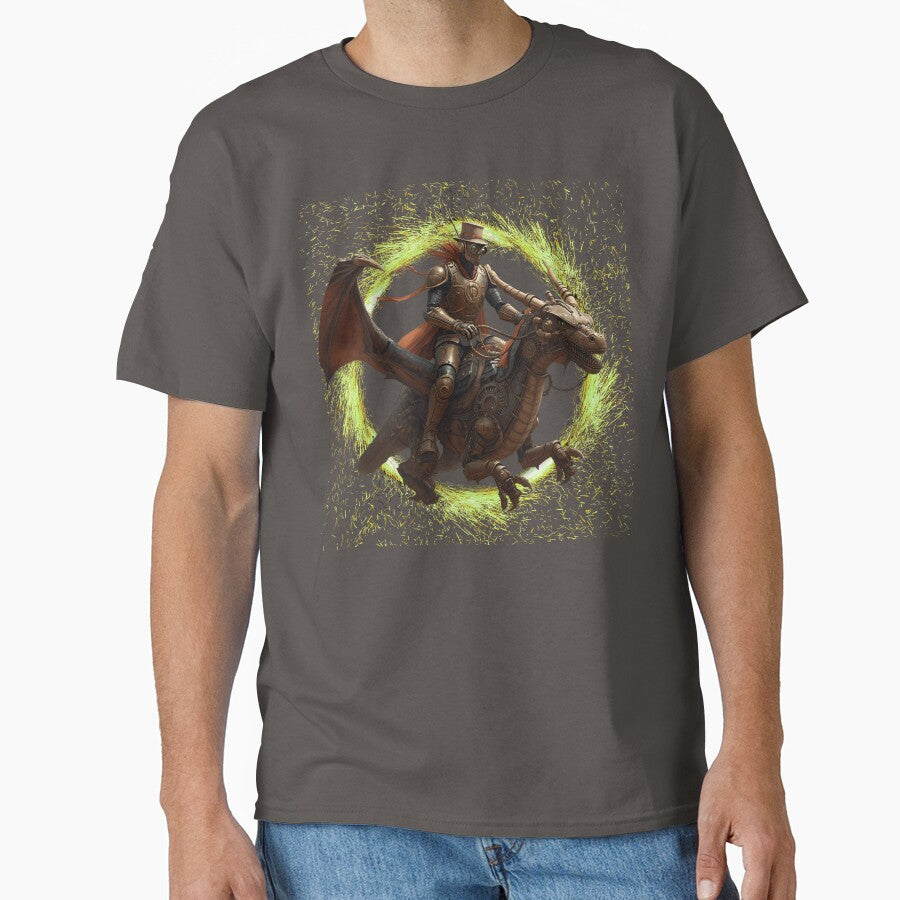 Traveling Cowboy sidekick dragon by BandGTees T-Shirts, Hoodie, Sweatshirt | BlankRebels.com (Image 1)