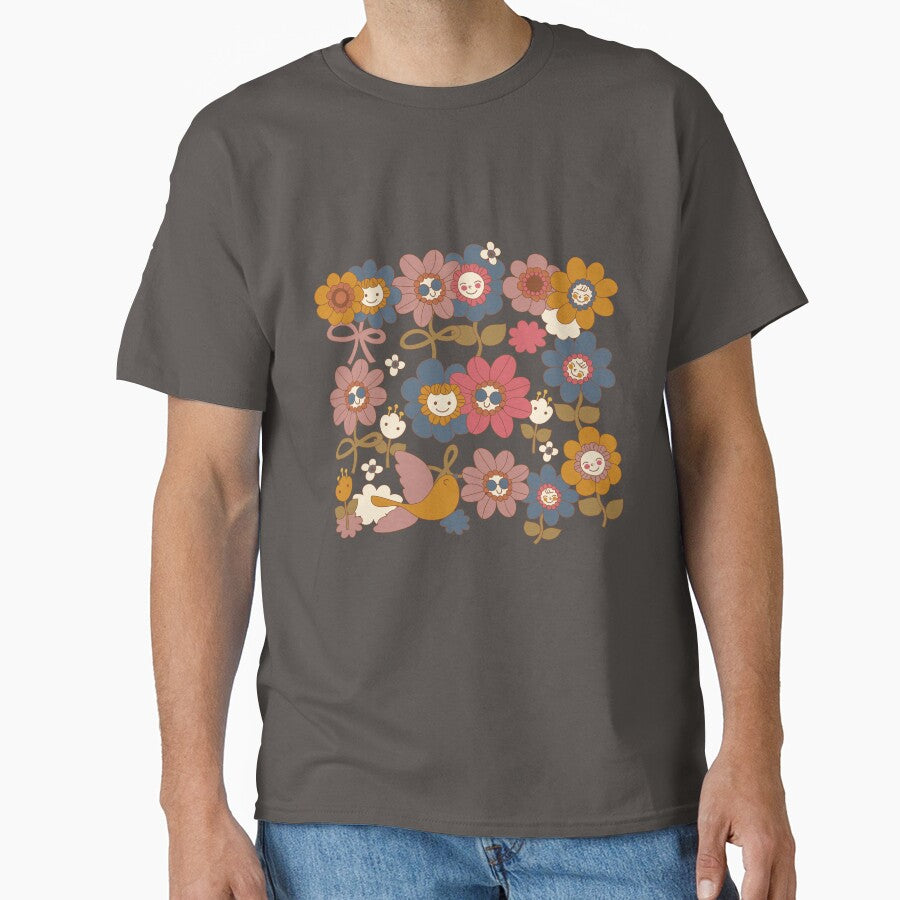 flower friends union in vintage colors by RoseAndSonata T-Shirts, Hoodie, Sweatshirt | BlankRebels.com (Image 1)