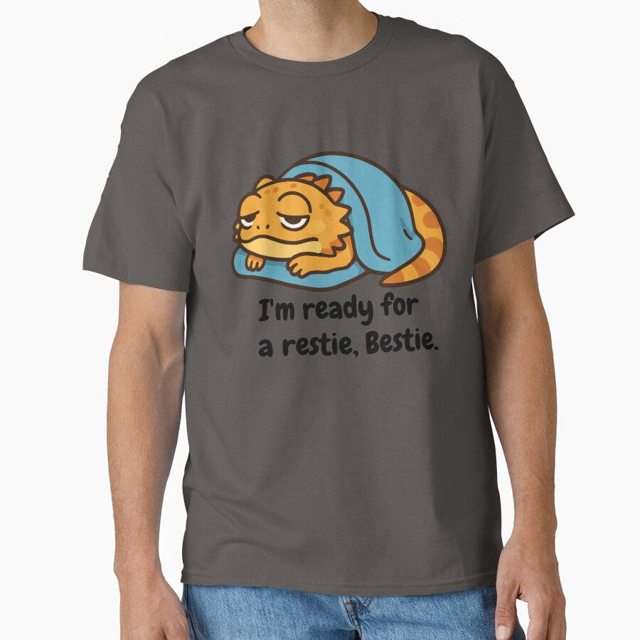 Cozy Beardie Under Blanket – Sleepy Bearded Dragon Cute Cartoon - Teal by Strange Comforts T-Shirts, Hoodie,... (Image 1)