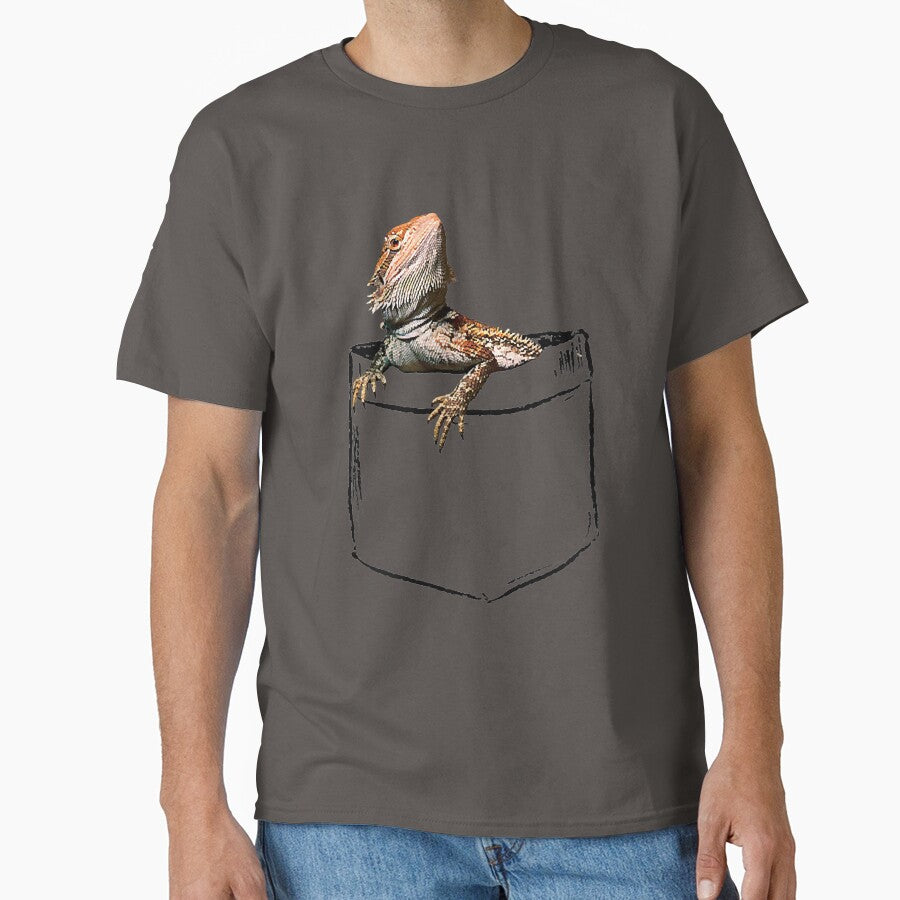 Pocket Bearded Dragon Lover Dad Mom Funny T-Shirt by samishoops Hoodie, Sweatshirt | BlankRebels.com (Image 1)