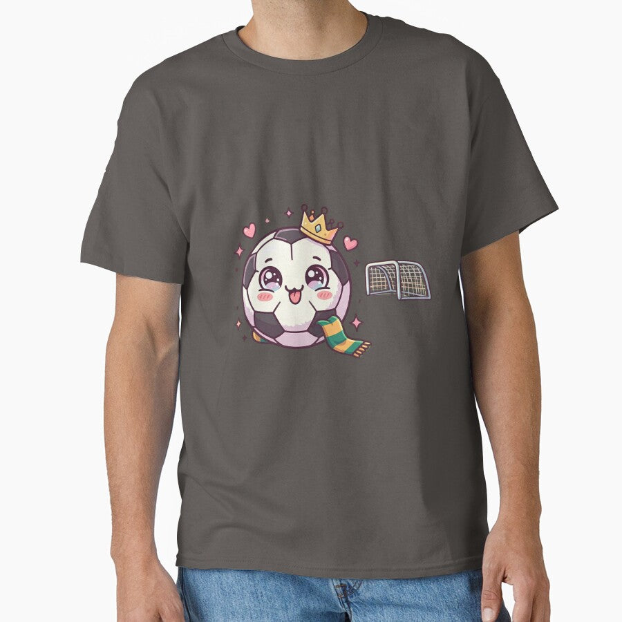 Cute Kawaii Soccer Ball King Crown in Stadium by M.Store