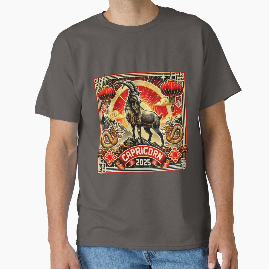 Capricorn Retro Chinese New Year Design by Sototos® ⭐⭐⭐⭐⭐ T-Shirts, Hoodie, Sweatshirt | BlankRebels.com (Image 1)