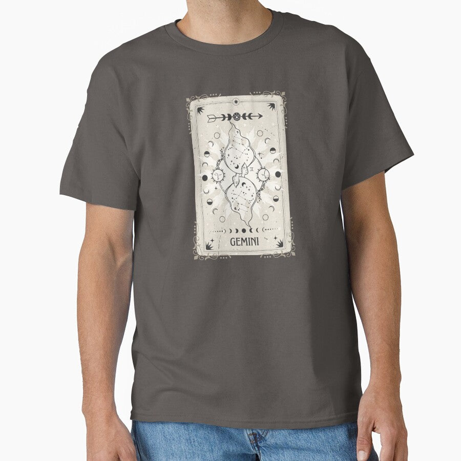 Tarot card Gemini zodiac by MonochromeEcho T-Shirts, Hoodie, Sweatshirt | BlankRebels.com (Image 1)