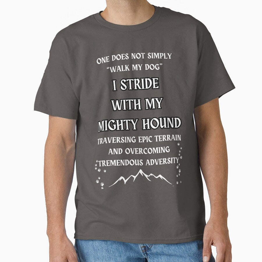 funny dog walking design by Alyn8 T-Shirts, Hoodie, Sweatshirt | BlankRebels.com (Image 1)