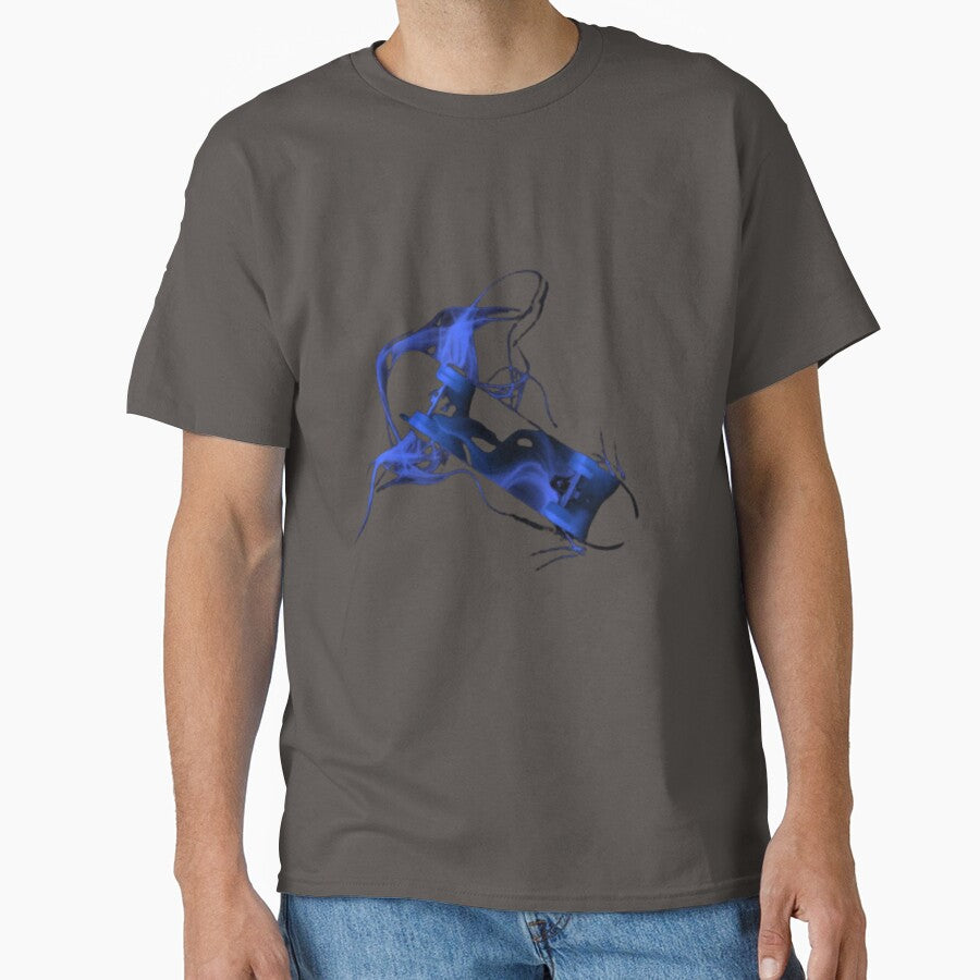 Blue flame skateboard by MArtex T-Shirts, Hoodie, Sweatshirt | BlankRebels.com (Image 1)