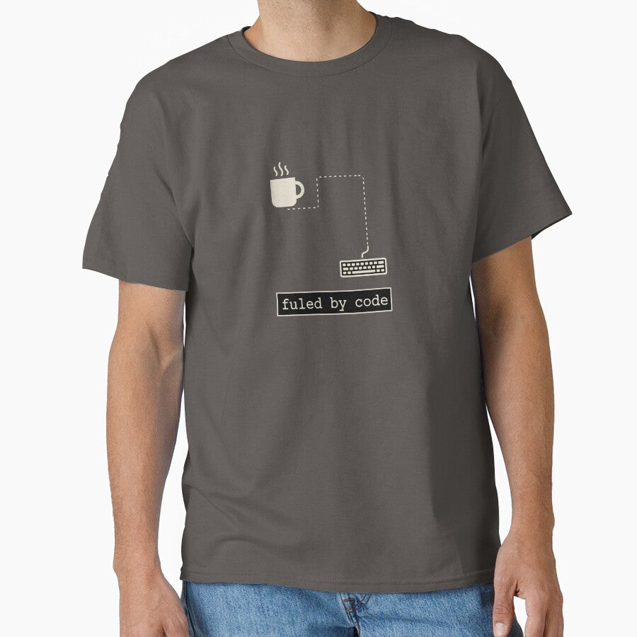 Fueled by Code - Dev Life Geek Art by VenDecoArt T-Shirts, Hoodie, Sweatshirt | BlankRebels.com (Image 1)