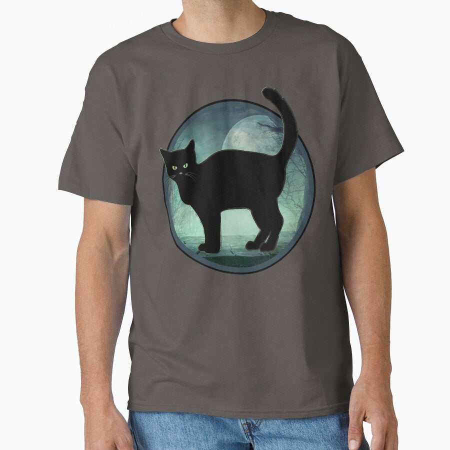 Spooky Halloween Black Cat by Designs By YL T-Shirts, Hoodie, Sweatshirt | BlankRebels.com (Image 1)