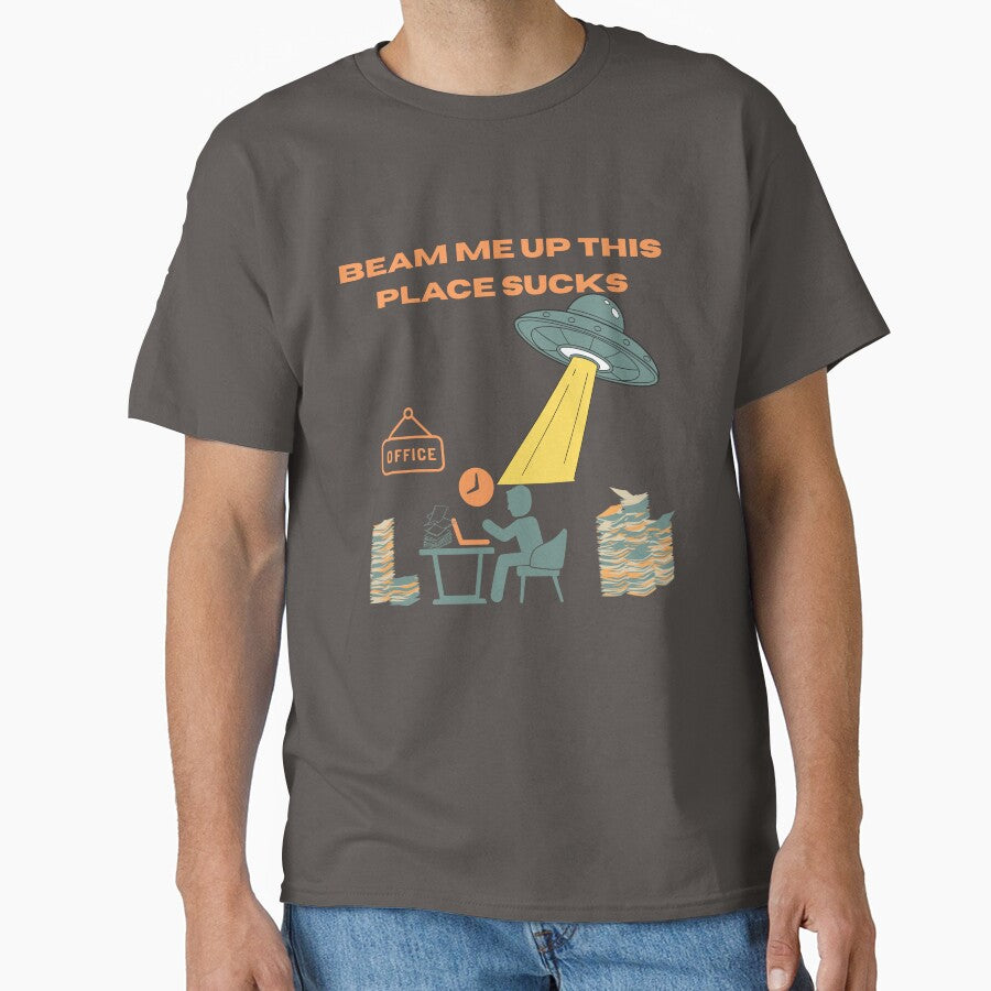 office escape spaceship by AnaPixMar T-Shirts, Hoodie, Sweatshirt | BlankRebels.com (Image 1)