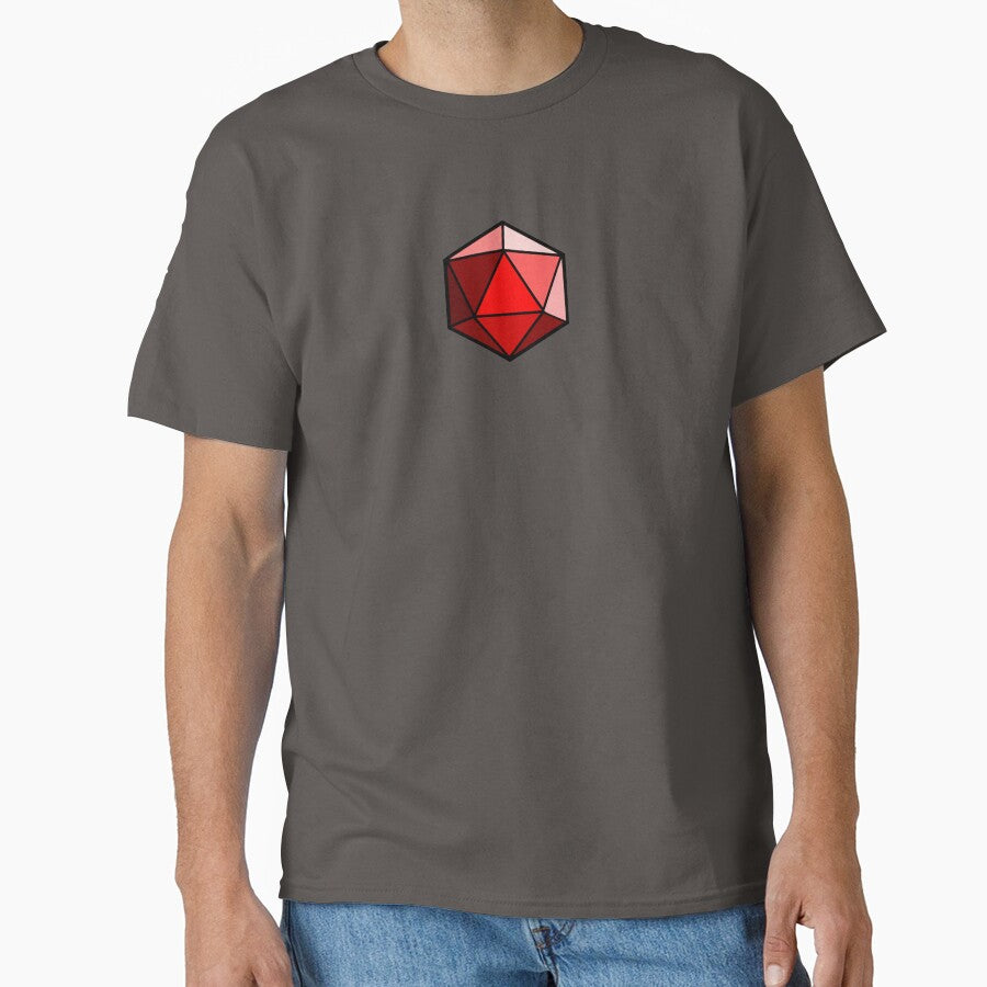 D20 Dice (Red) by CrewDutler T-Shirts, Hoodie, Sweatshirt | BlankRebels.com (Image 1)