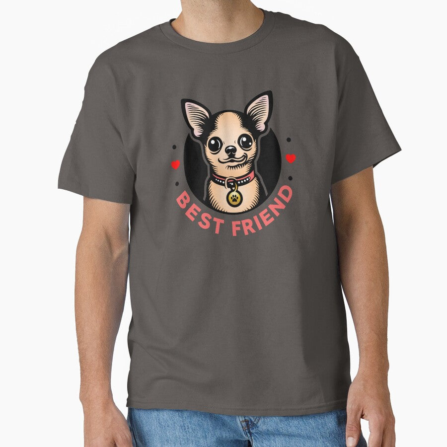 Chihuahua Best Friend by ArtFactoryAI T-Shirts, Hoodie, Sweatshirt | BlankRebels.com (Image 1)