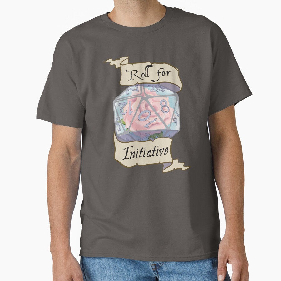 Roll for Initiative Rose d20 by Ivorycrow T-Shirts, Hoodie, Sweatshirt | BlankRebels.com (Image 1)