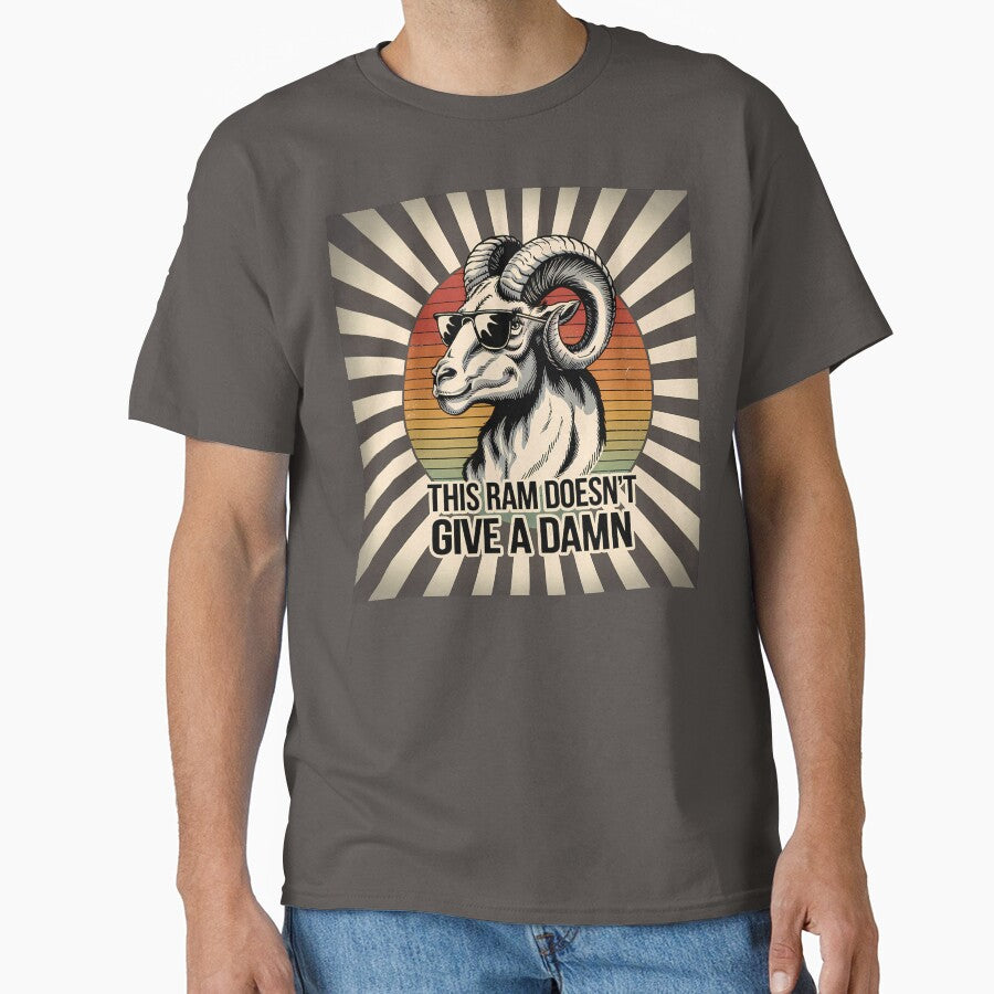 This Ram Doesn’T Give Damn – Retro Funny Aries T-Shirts, Hoodie, Sweatshirt