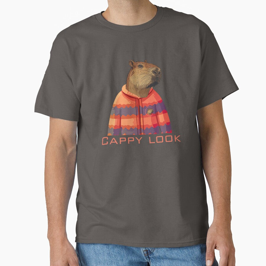 Cappy Look – Striped Hoodie Capybara by JuanaDesigns