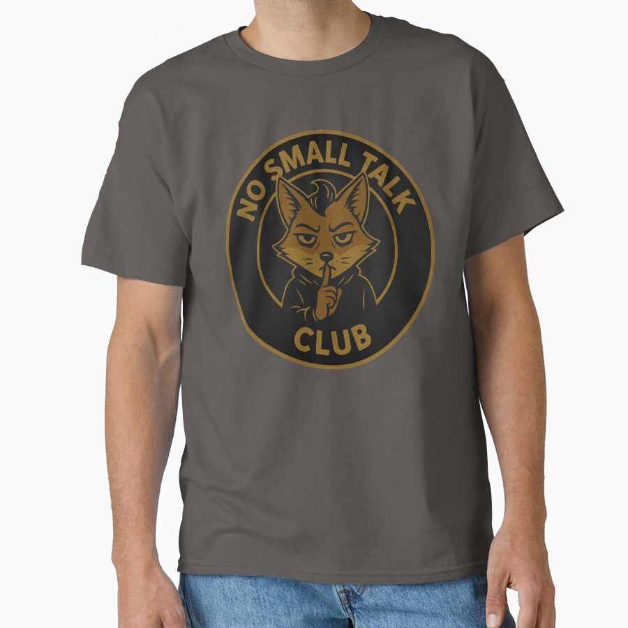 No Small Talk Club Fox by TytherleyTees T-Shirts, Hoodie, Sweatshirt | BlankRebels.com (Image 1)