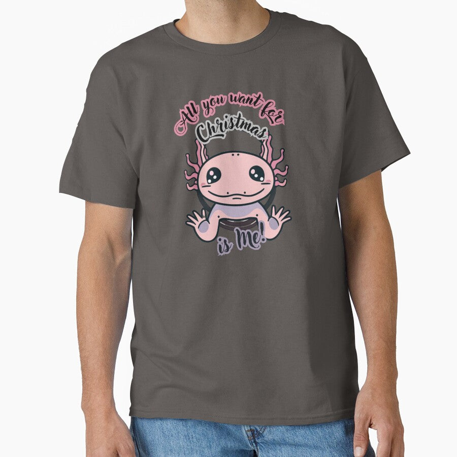 cute Christmas axolotl by Meandmyshop T-Shirts, Hoodie, Sweatshirt | BlankRebels.com (Image 1)