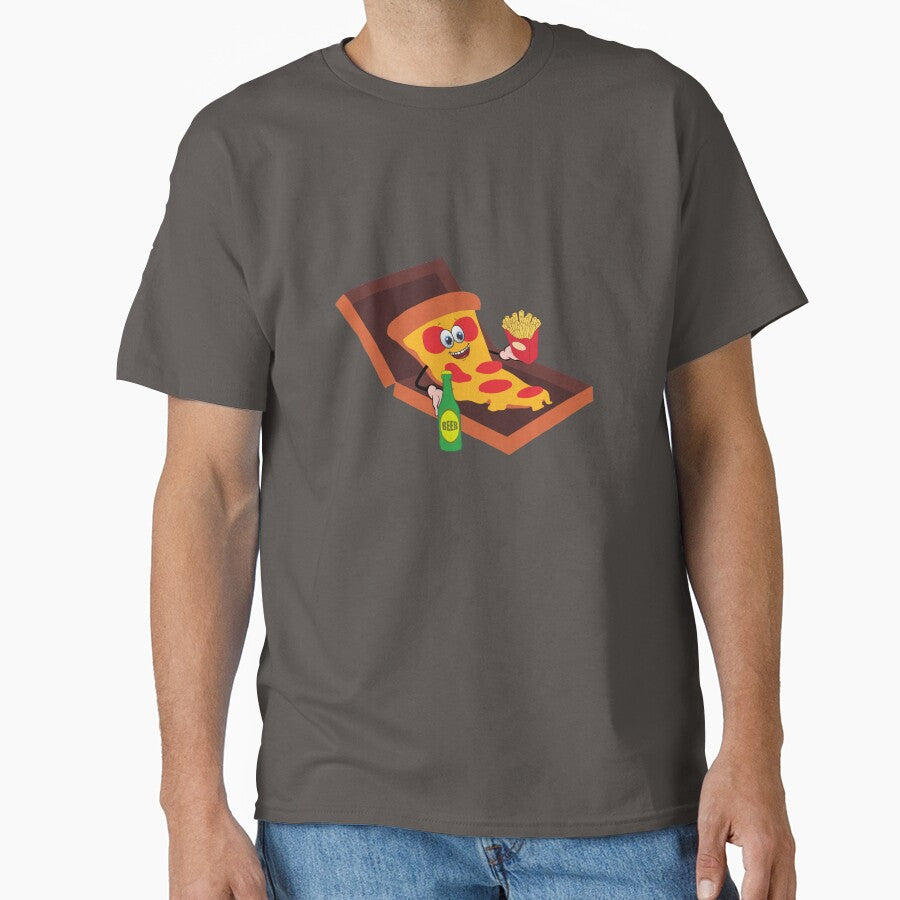 Pizza Enjoys the Cheat Day Meal- Fries and Beer by TheYellowBerry T-Shirts, Hoodie, Sweatshirt | BlankRebels.com (Image 1)