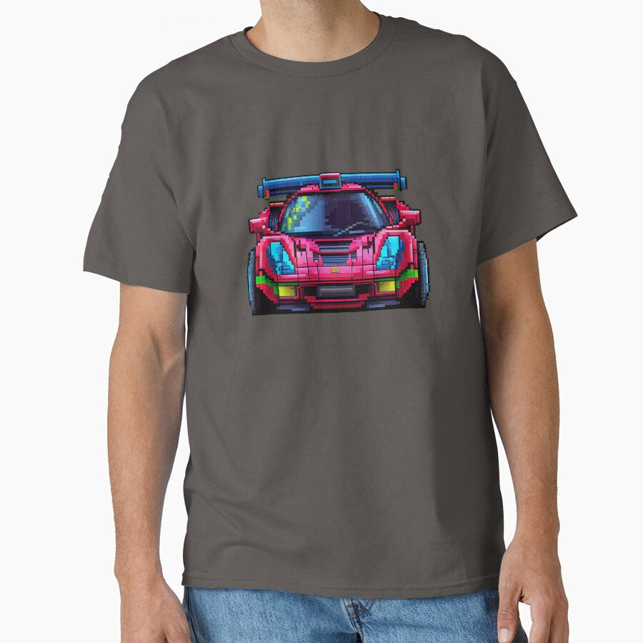 Pixel art red supercar. by Pixelarium