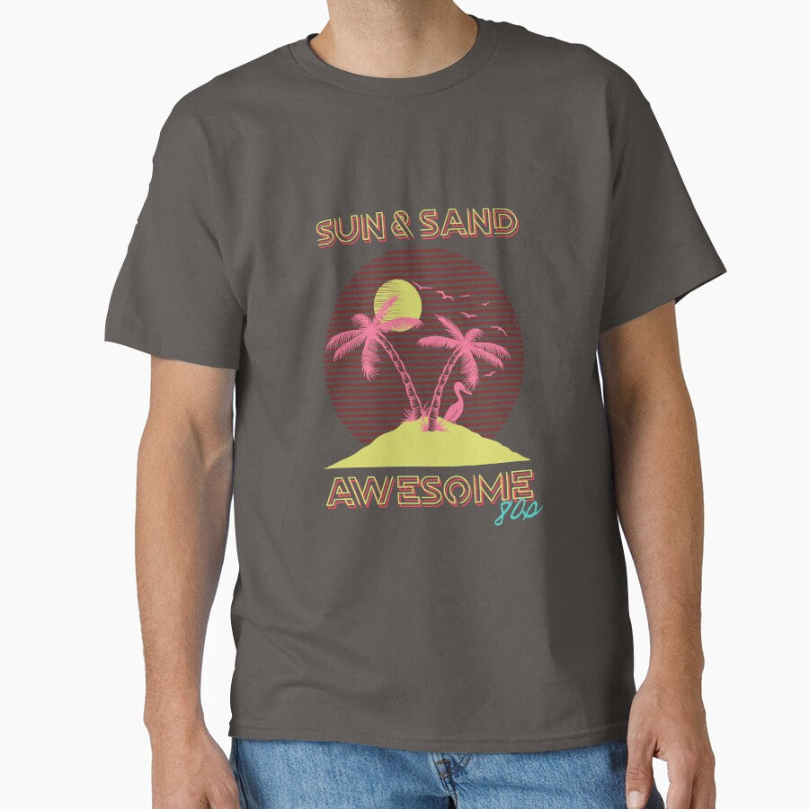 Sun & Sand | Awesome 80s Style. by SP-Printable T-Shirts, Hoodie, Sweatshirt | BlankRebels.com (Image 1)