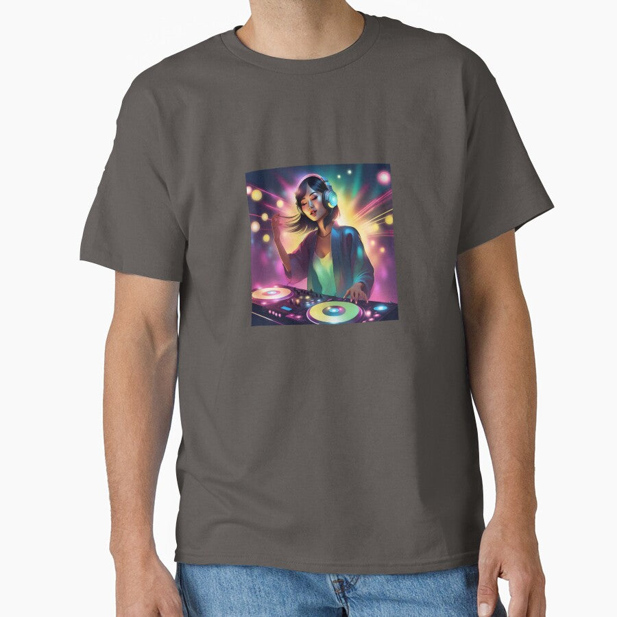 Girl DJ Rockin Turntables! by Alimick T-Shirts, Hoodie, Sweatshirt | BlankRebels.com (Image 1)