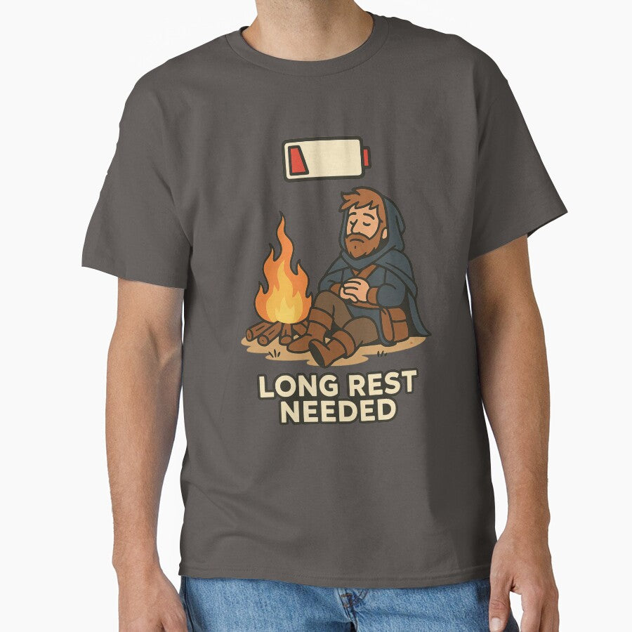 Long Rest Needed – Funny RPG Gamer Design by Neon Nightmare T-Shirts, Hoodie, Sweatshirt | BlankRebels.com (Image 1)