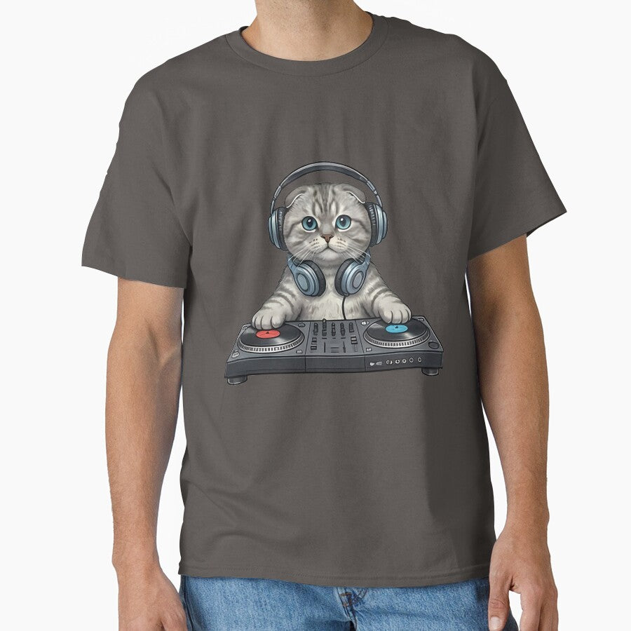 DJ Cat by k3rstman1 T-Shirts, Hoodie, Sweatshirt | BlankRebels.com (Image 1)