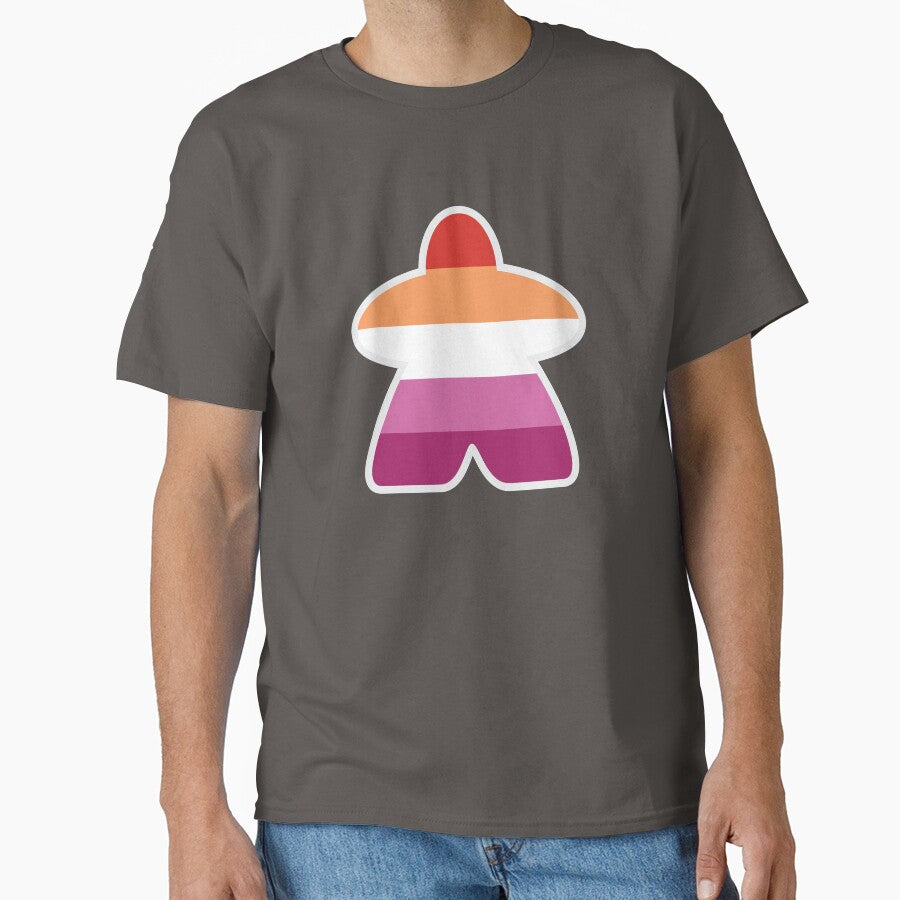 Lesbian Meeple by brainthought T-Shirts, Hoodie, Sweatshirt | BlankRebels.com (Image 1)